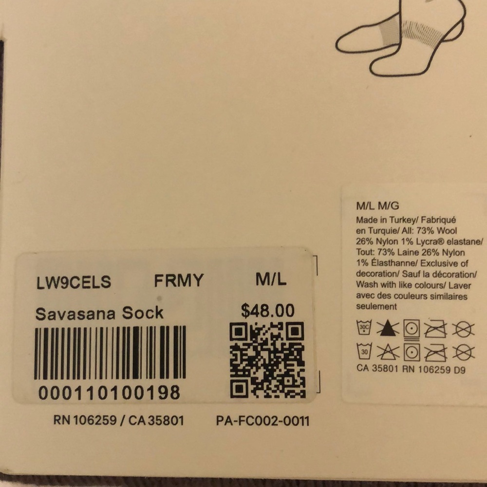 Lululemon Savasana Sock Size M/L - NWT last pair - Picture 12 of 13